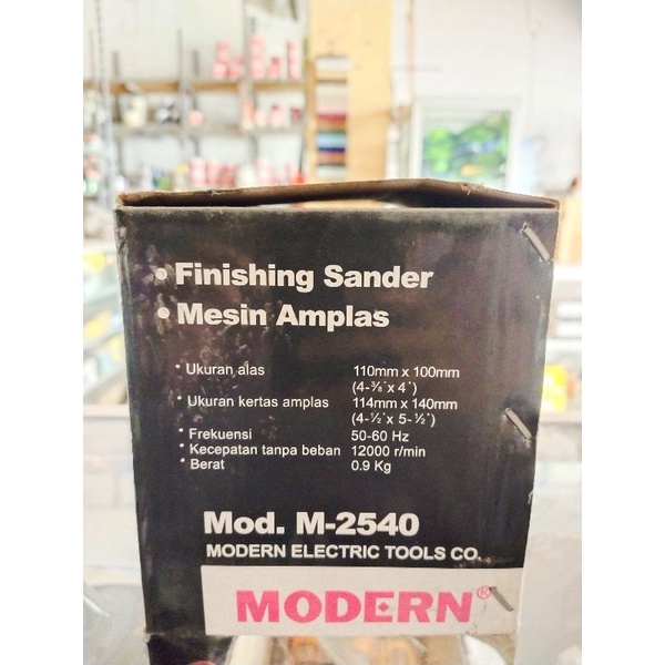 mesin amplas modern