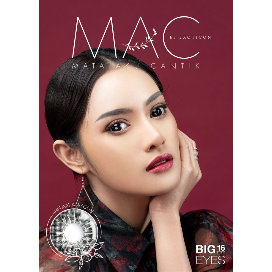 SOFTLENS MAC MINUS (HITAM ANGGUN &amp; BIRU JELITA)