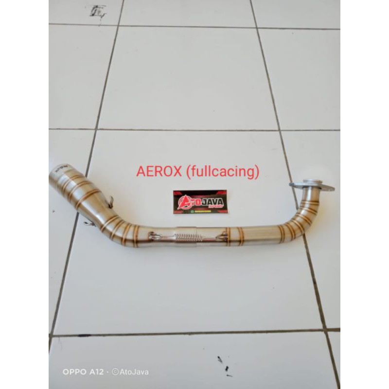 Leheran knalpot racing Aerox model cacing
