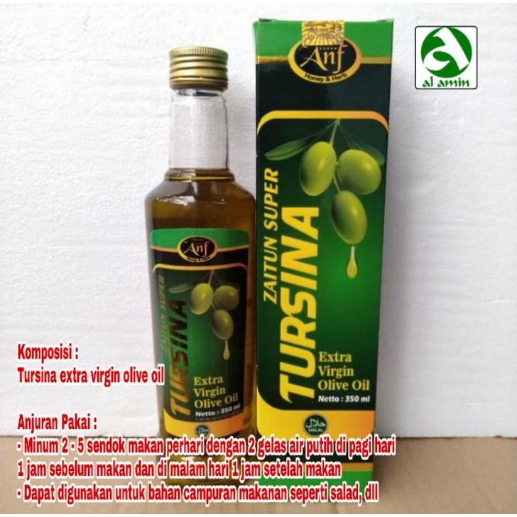 

Minyak Zaitun TURSINA Extra Virgin Olive Oil 350 ml