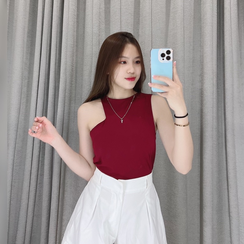 Tanktop cut side jersey 1698 | Tanktop crop korea