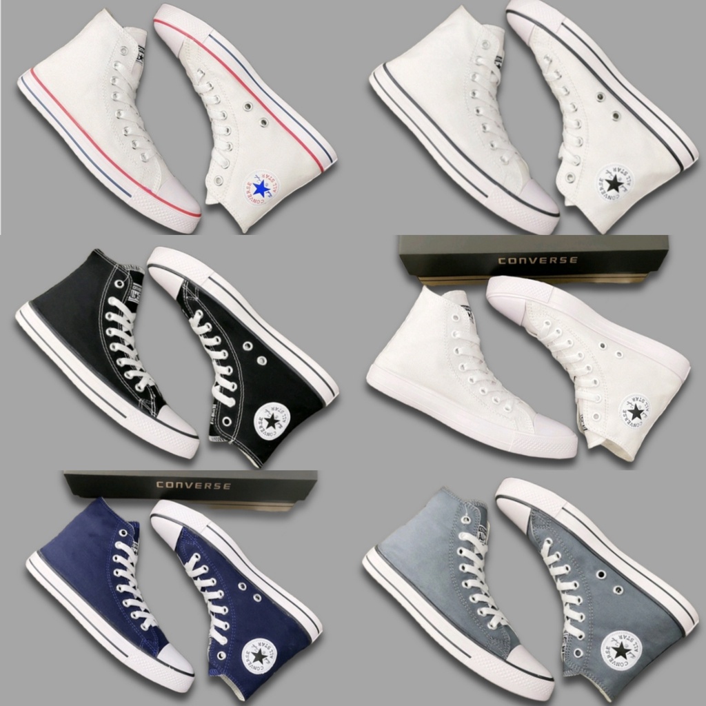 Promo Murah Sepatu Converse All star clasik Sepatu All Star tinggi Hitam Putih sepatu sekolah Pria Wanita