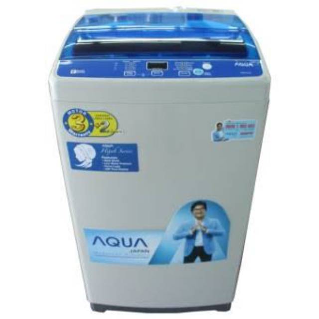 Mesin Cuci 1 Tabung Sanyo Aqua Aqw 77dh 7 5 Kg Hijab Series Full Otomatis Shopee Indonesia 