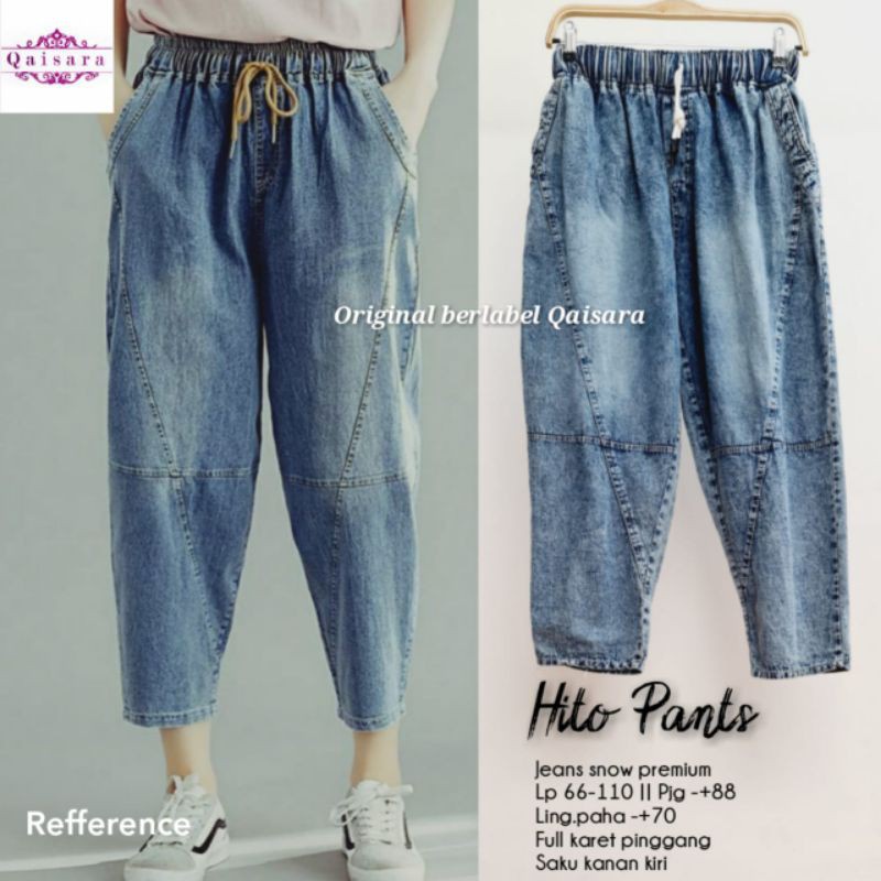 HITO PANTS CELANA BOYFRIEND JEANS ORI BY QAISARA