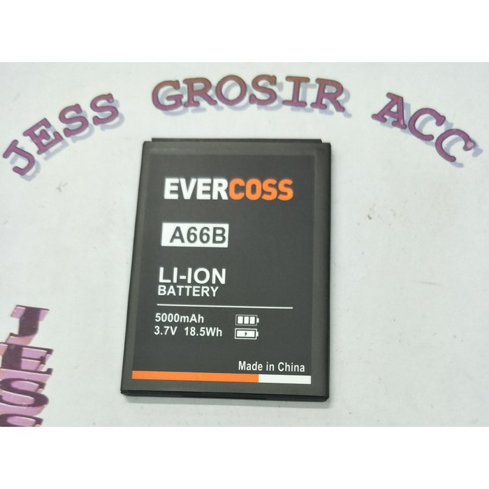 Baterai Battery Evercross Evercoss Cross A66B Double Power Protection - Hitam