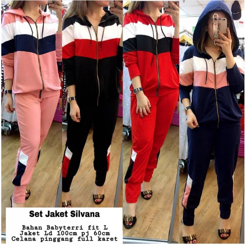 Setelan Jaket Fashion Wanita Silvana