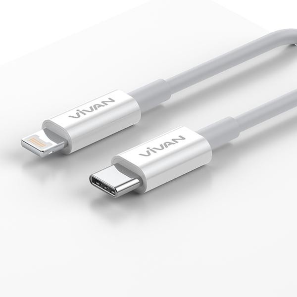 MINIGO~Vivan KCL100S KCL100 S Kabel Data Cable Type C to Lightning 100cm PD 20W for iPhone iPad iOS Apple