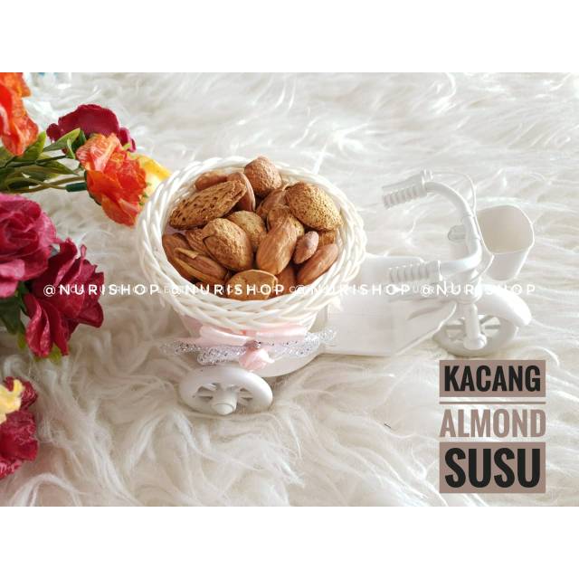 

Kacang Almond Kulit Panggang Rasa Susu 1kg Original Renyah