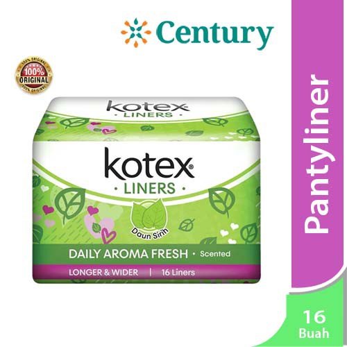 Kotex Fresh Pantyliner Regular Daun Sirih 16's