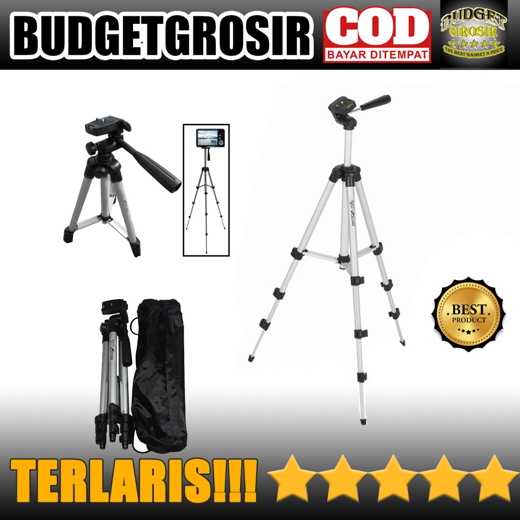 Tripod Stand 4-Section Aluminium with Brace- WT-3110A Original