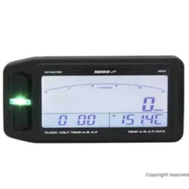KOSO EFI Multi Meter RPM AFR volt meter shift light time oclock