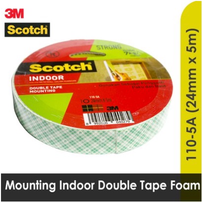 

Double Tape Scotch Mounting 3M 110-5A 24mmx5mtr