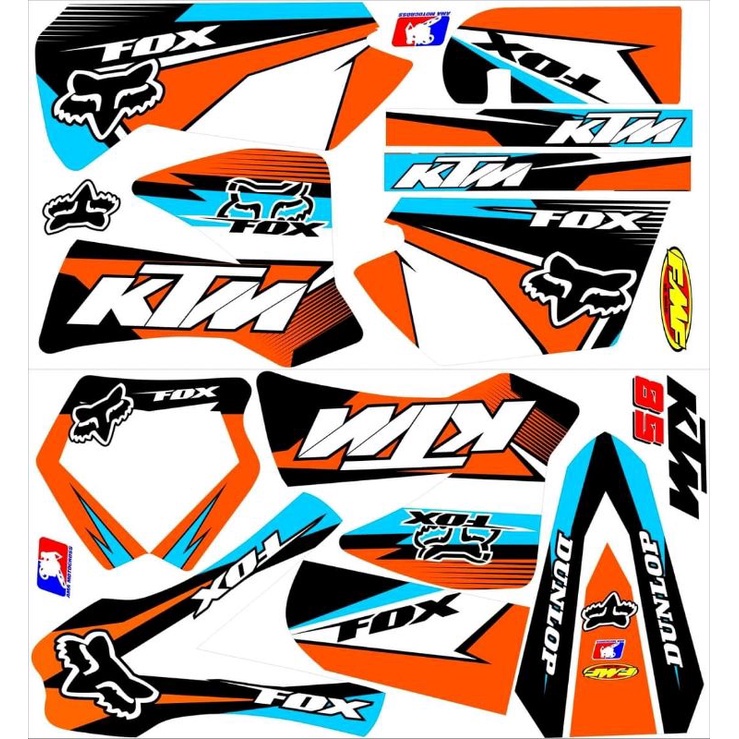 Decal striping sticker vareasi motor ktm 85 old/lama