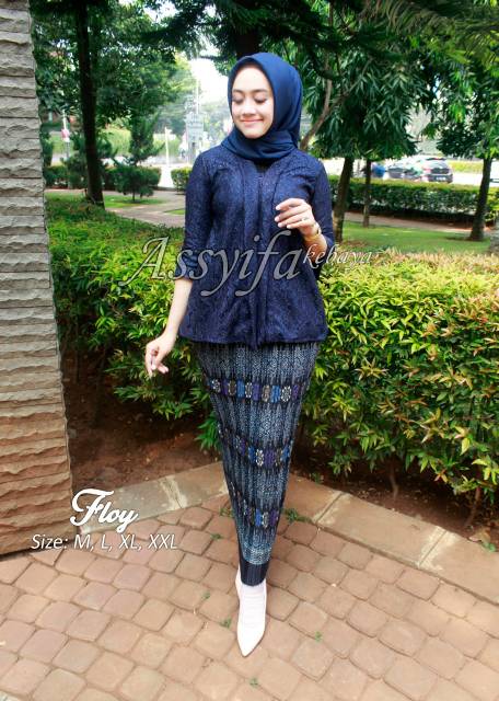 ASS&gt; SET KEBAYA FLOY - BAJU PESTA WANITA - KEBAYA BRUKAT IMPOR - OUTFIT KEBAYA MODERN - KEBAYA BUSUI