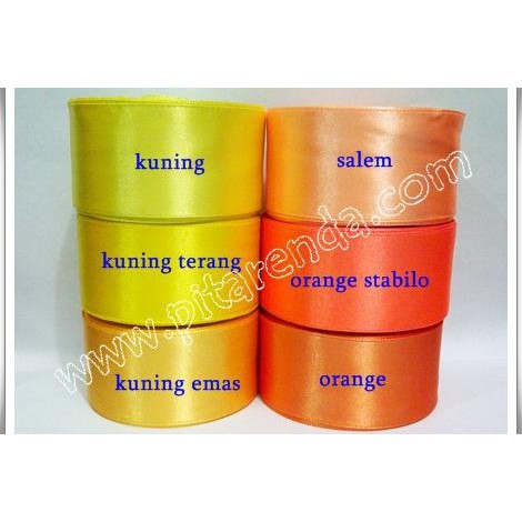 

Psp-904 : Pita Saten Polos 1,5 Inch Seri Kuning (Per Rol)