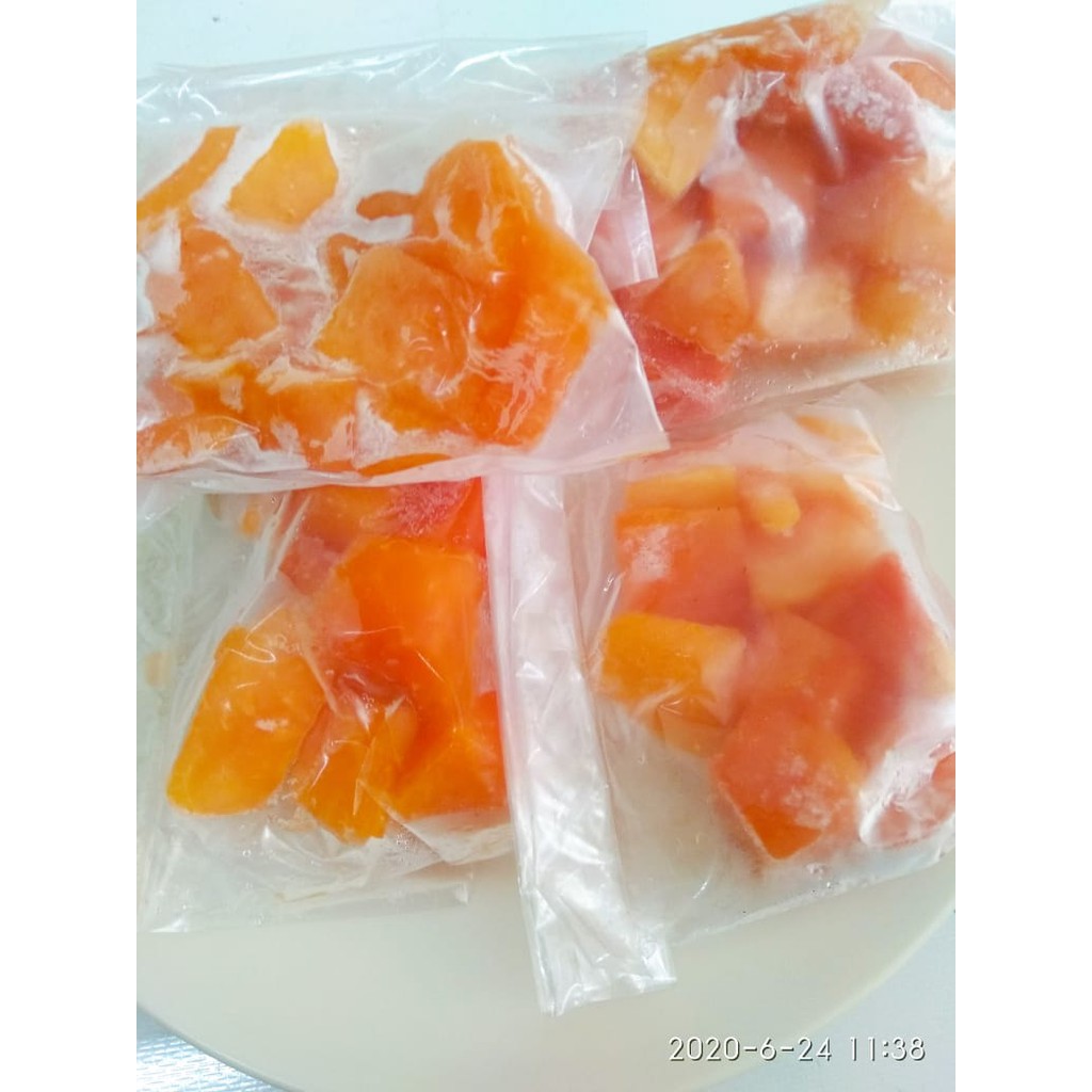 Buah Pepaya California Beku | Frozen Papaya