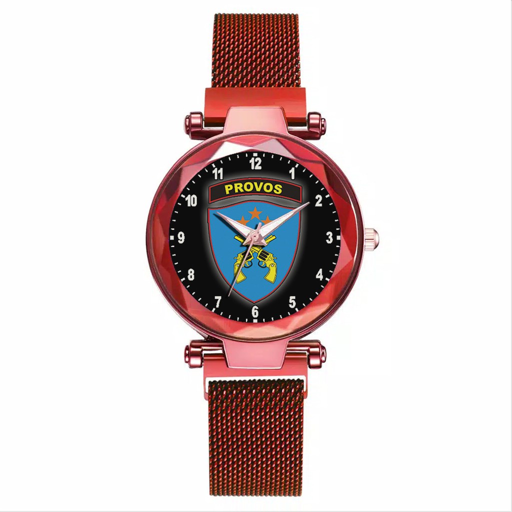 Jam Tangan Wanita Custom - PROVOS MOTIF 1 Free Box &amp; Batre Cadangan