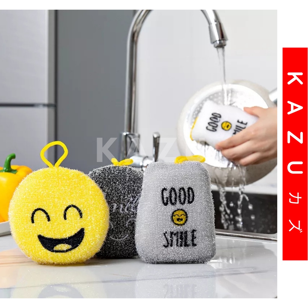 KAZU KHL244 Spons Cuci Piring Karakter Kitchen Sponge Spon Motif Lucu