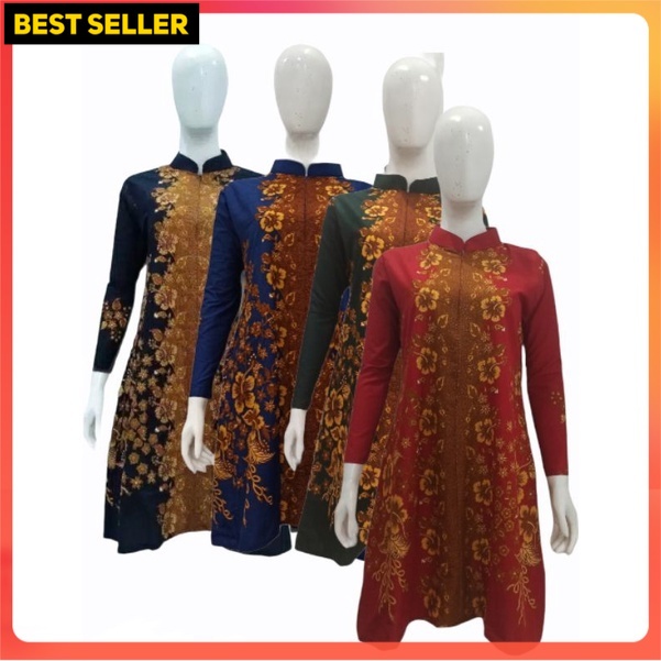 tunik batik premium 07 s m l xl xxl jumbo bisa couple original tunik batik-tunik mewah elegan-tunik 