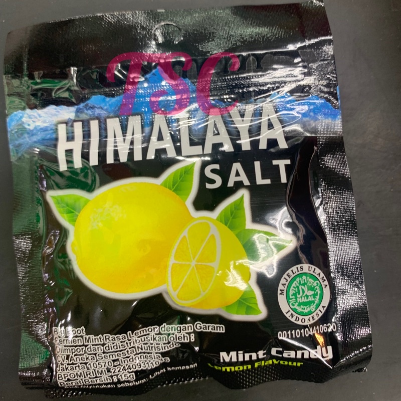 

Permen Himalaya Salt 15gr/ Big Foot Permen Mint rasa Lemon Dengan Garam