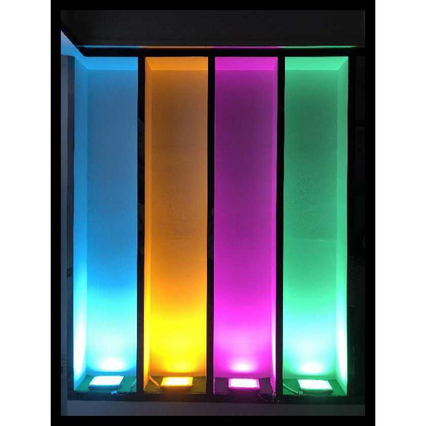 Lampu Sorot Led 50 Watt (Kuning, Ungu, Biru, Hijau, Putih, Warmwhite) - Putih