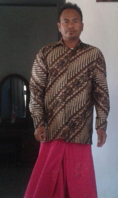 Bswart Batik Hrb026 Kenongo Hem Pendek Padi Pekalongan M L Xl Batik Pria Murah Modern Grosir