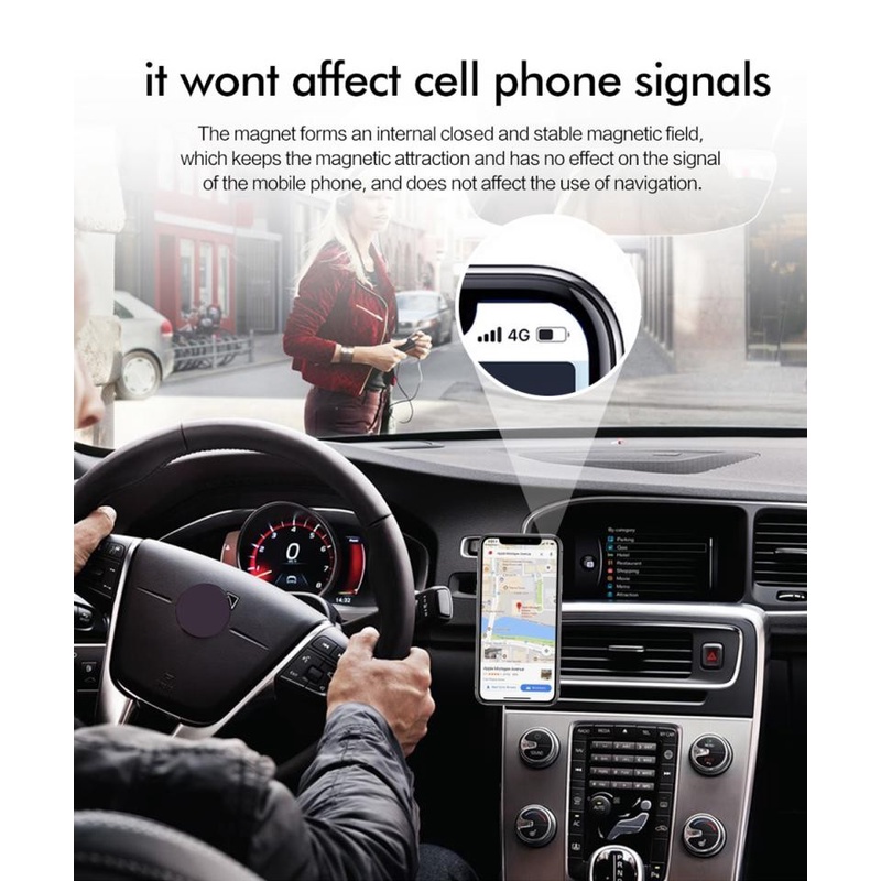 Car Holder mobil Holder hp handphone Magnetic Mobil Universal Dudukan Magnet Hp F6 Gravity Vent Car Mount Holder