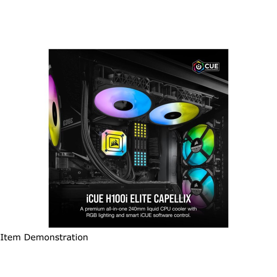 Corsair iCUE H100i ELITE CAPELLIX 240mm RGB - Liquid CPU Cooler || Xtrack74