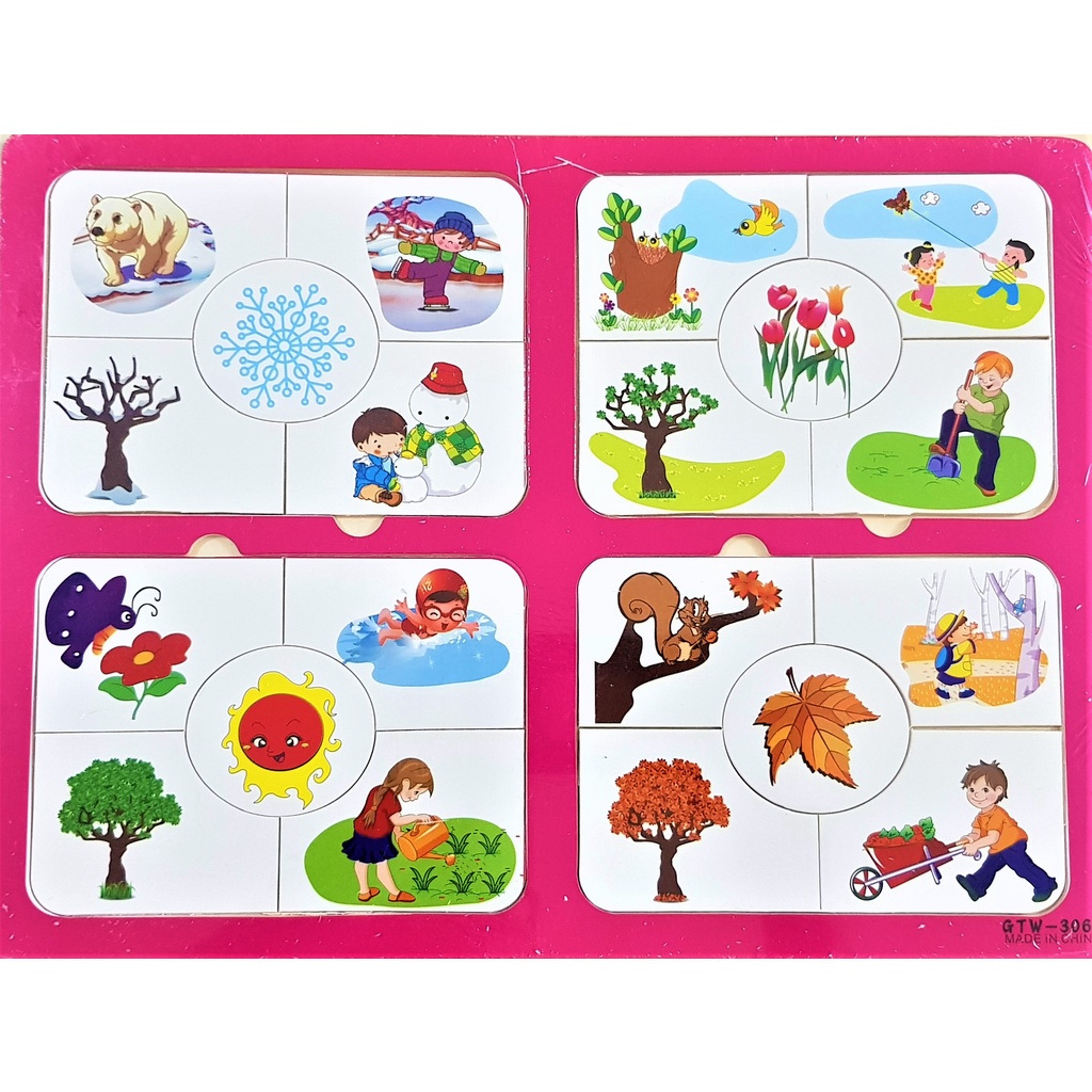 Puzzle Kayu Alfabet - Jigsaw kayu Huruf - Alphabet Abjad A-Z - Angka Huruf Hewan Berhitung - Edukasi