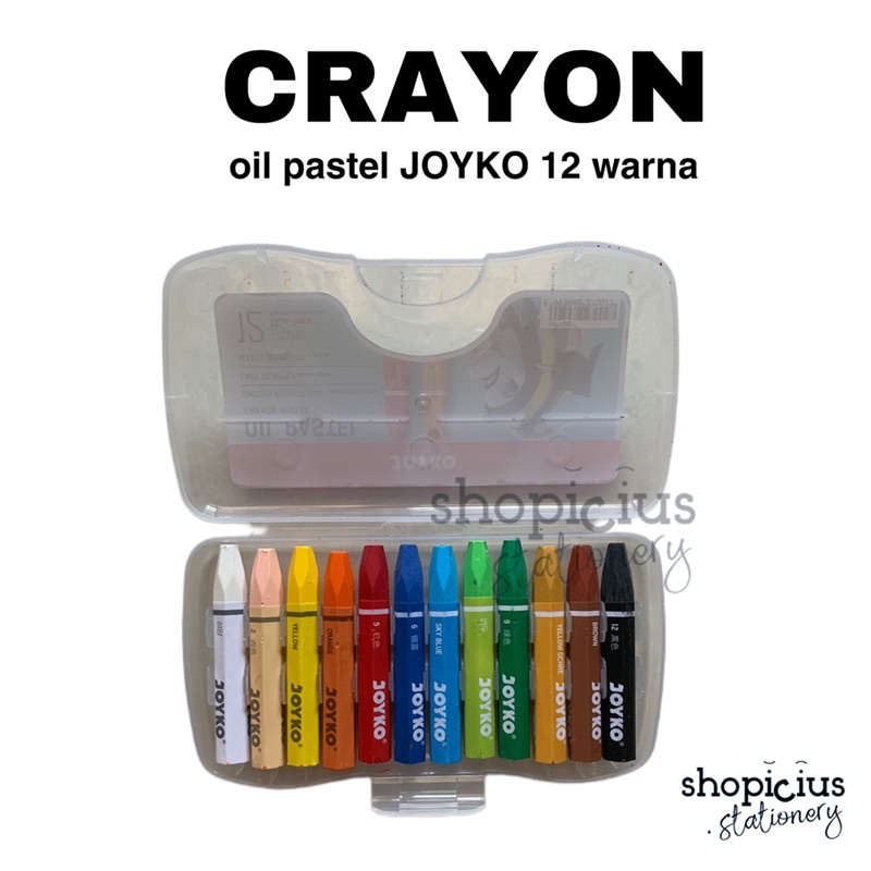 

Crayon OIL PASTEL TiTi Joyko 12 warna