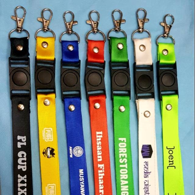 

LANYARD CUSTOM DIGITAL PRINT / PRINTING 2,5 CM CETAK 2 SISI