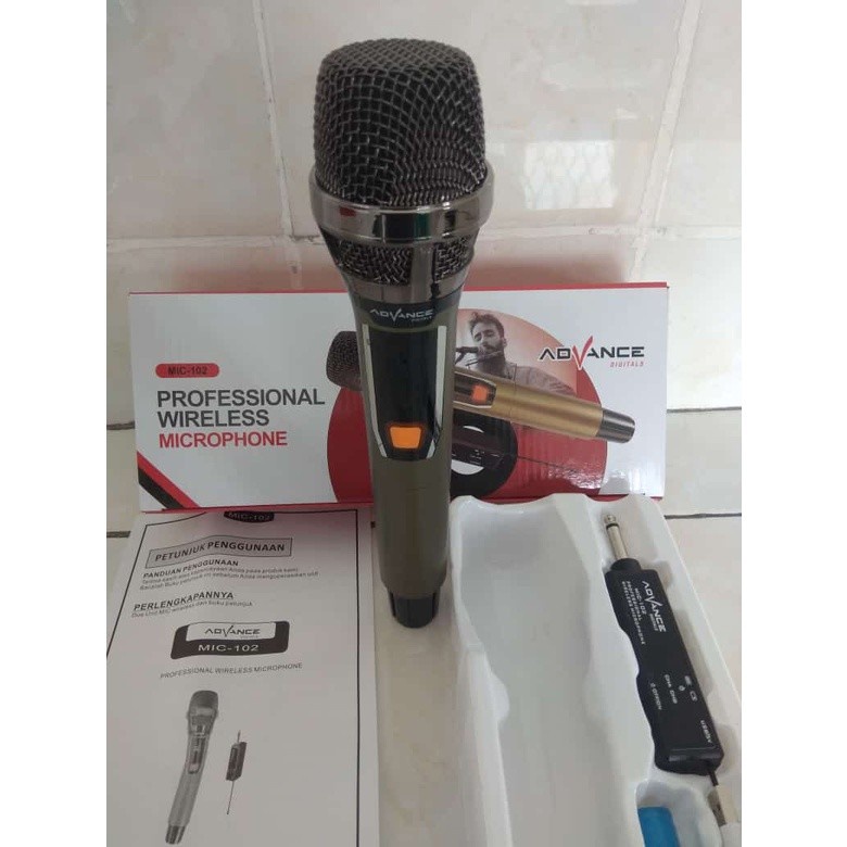 Mic wireless single advance 102 / 103 / Mic Profesional Wireless Microphone ADVANCE 102 / 103