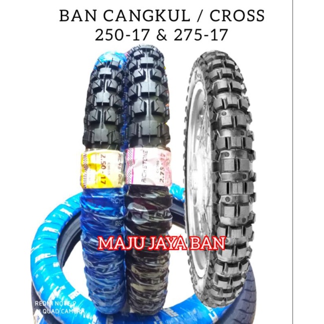 paket hemat sepasang ban motor bestone cros 250-17 dan 275-17 ban bebek ban ring 17 ban cangkul ban 