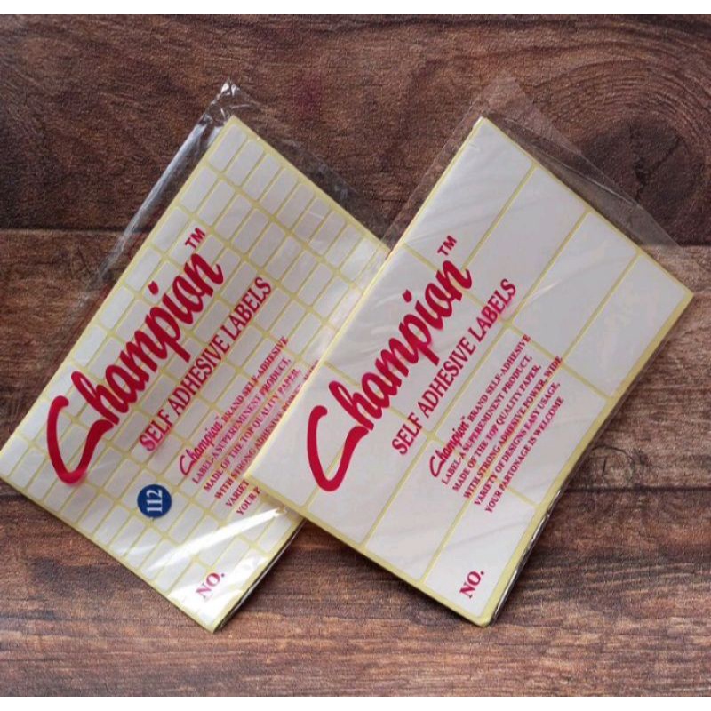 

Label Champion/Label harga/label mata pelajaran dan undangan