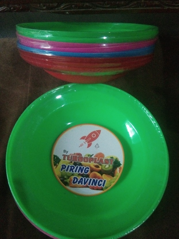 Piring Makan Plastik 8 Davinci Murah