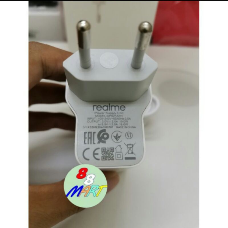 Travel Charger Realme C15 / Realme C17 / Realme 7i Original 18W Fast Charging