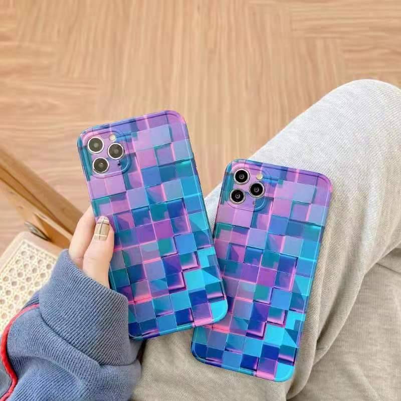 Creative Vision Cube TPU Phone Case For IPhone 11 12 Pro Max Mini 7 8 Plus X XS Max XR protective back cover