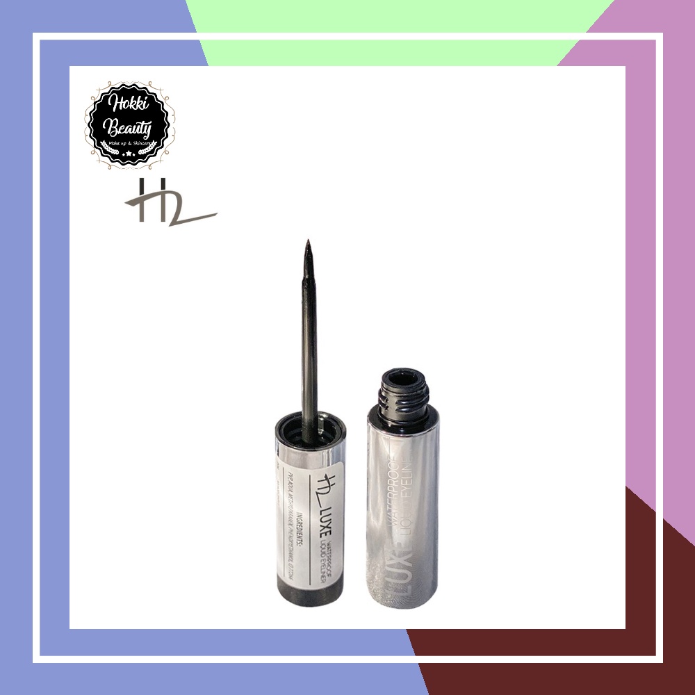 H2 Luxe Waterproof Liquid Eyeliner Black | Eyeliner Waterproof Tahan Lama | Eyeliner Liquid Original