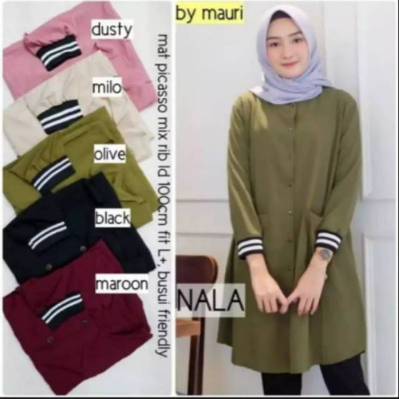 Nala tunik atasan wanita fashion remaja