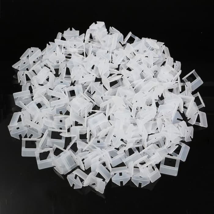 Clip Putih 100pcs - Tile Leveling - Nat Spacer 1.5mm