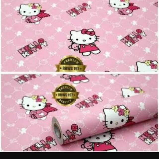 Welpaper dinding karakter hellokitty