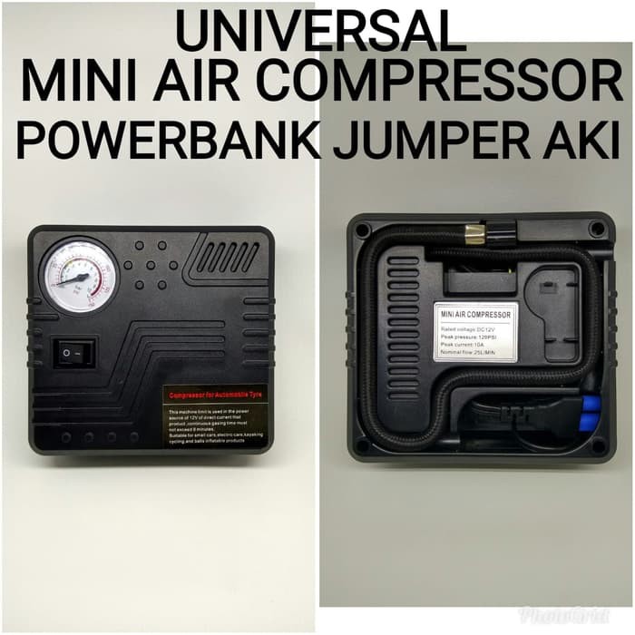 Otomotif - Charger Aki Portable - Aki Mobil Powerbank Jump Jumper Aki Mini Air Compressor Produk