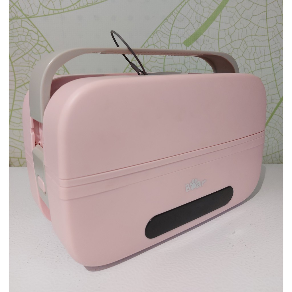 TEMPAT MAKAN WARMER ELECTRIK / LUNCH BOX PINK 270W / WADAH MAKAN 1LITER