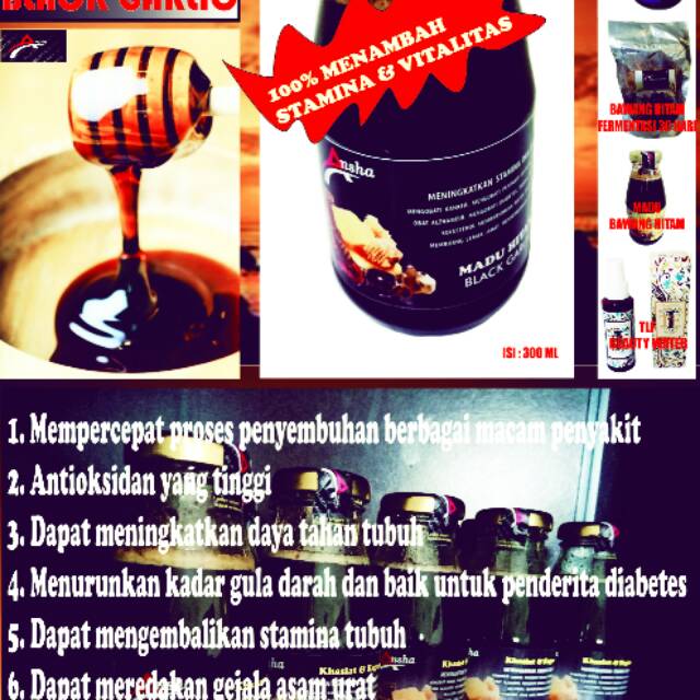 

Madu Hitam Black Garlic "Ansha