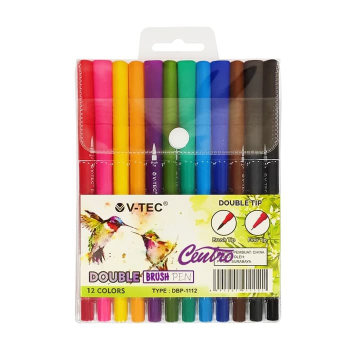 

BRUSH PEN V-TEC 12 WARNA - 24 WARNA