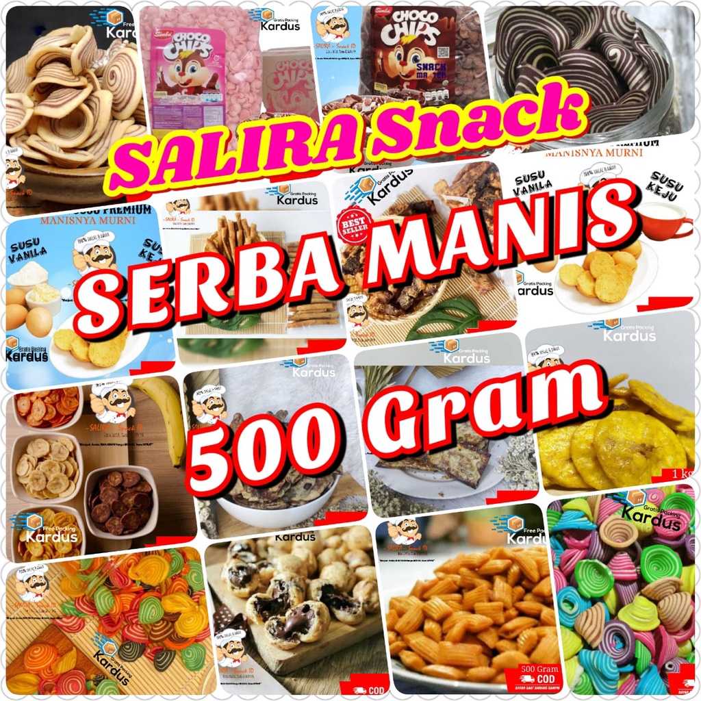 

[500g] SERBA MANIS | ANEKA MAKANAN RINGAN | jajanan MURAH RASA DIJAMIN NAGIH BISA COD