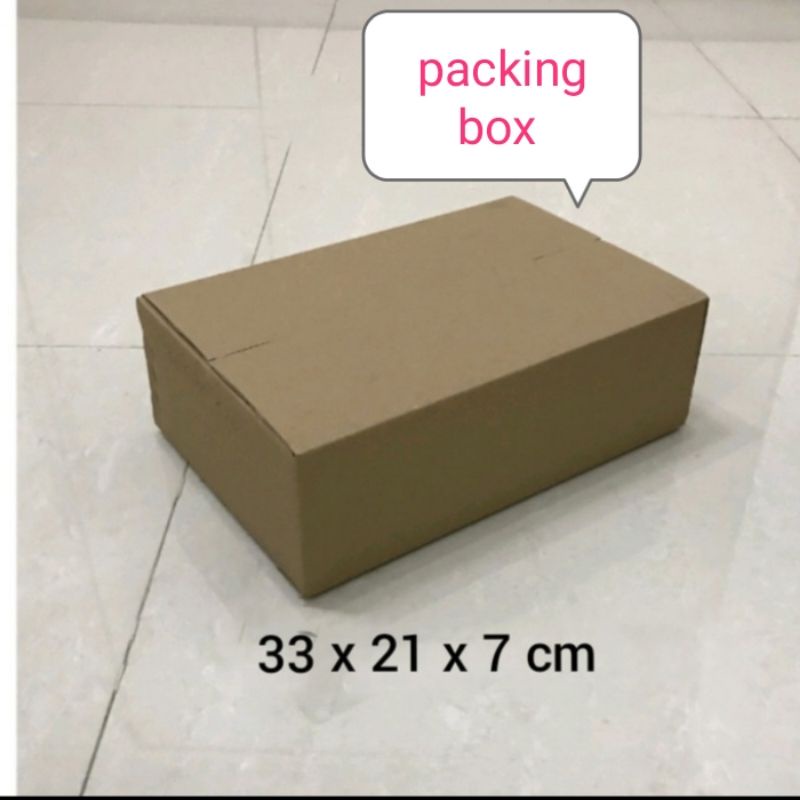

kardus uk.33x21x7cm box packing/aksesoris dll