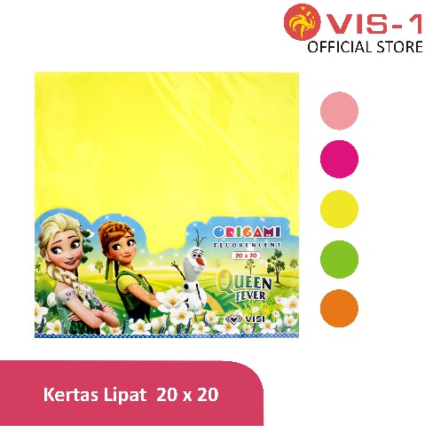 

Kertas Lipat / Kertas Origami 20x20cm VIS-1 / Origami Paper Warna