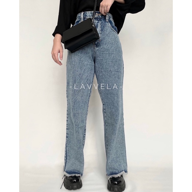 HARPER HIGH WAIST JEANS PANTS LAVVELA