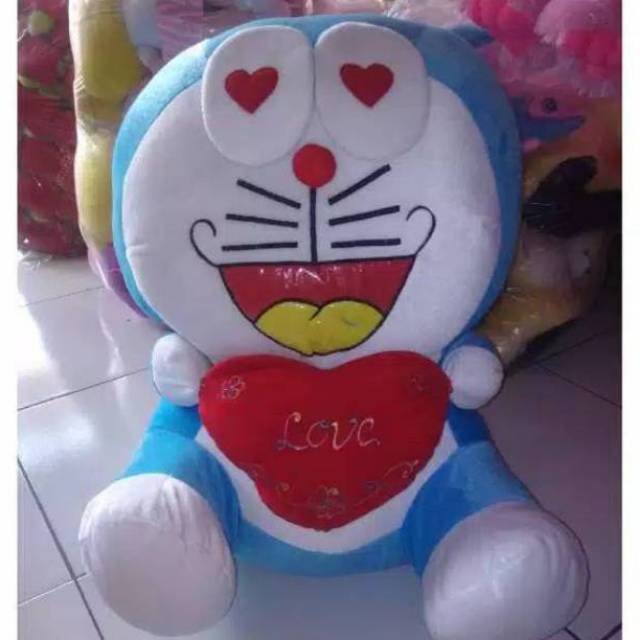 [ Murah ] Boneka Doraemon love jumbo